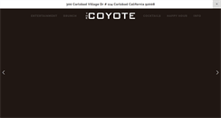 Desktop Screenshot of coyotecarlsbad.com